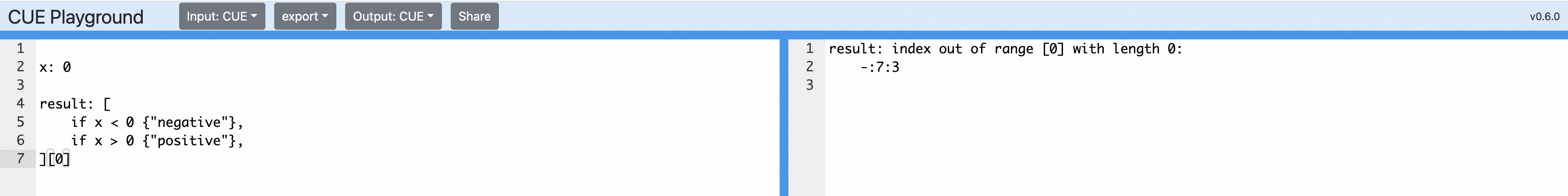 cue switch none example